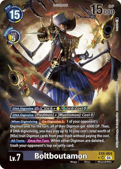 Boltboutamon Alternate Art EX8-064 SR Chain of Liberation Digimon card