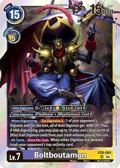 Boltboutamon EX8-064 SR Chain of Liberation Digimon card