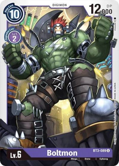 Boltmon BT3-089 U Release Special Booster 1.0 Digimon card