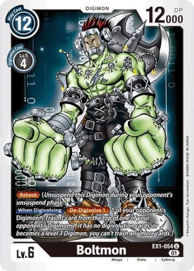 Boltmon EX1-054 U Classic Collection Digimon card