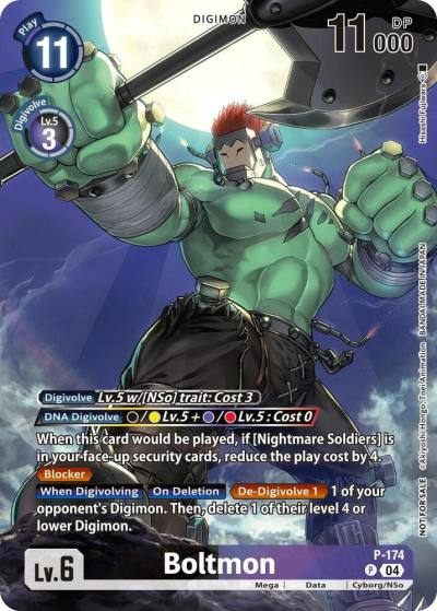 Boltmon Update Pack 2025 P-174 P Release Special Booster 2.5 Digimon card