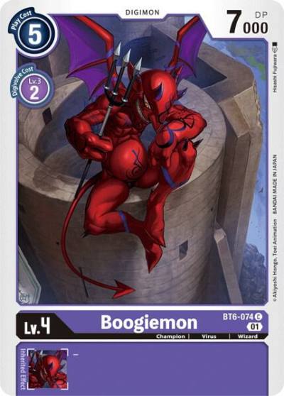 Boogiemon BT6-074 C Double Diamond Digimon card