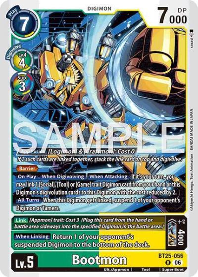 Bootmon BT25-056 R Dual Revolution Digimon card