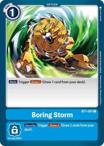 Boring Storm BT1-097 C Release Special Booster 1.0 Digimon card