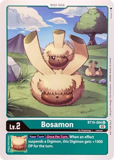 Bosamon BT10-004 U Revision Pack Cards Digimon card