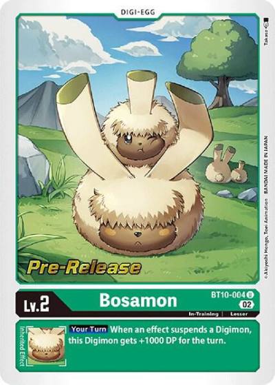 Bosamon BT10-004 U Xros Encounter Pre-Release Cards Digimon card