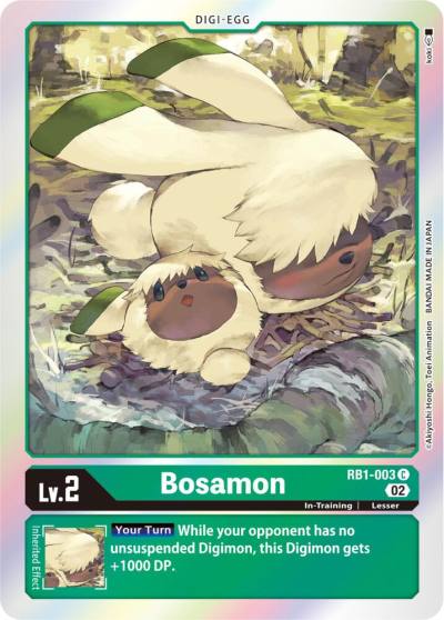 Bosamon RB1-003 C Resurgence Booster Digimon card
