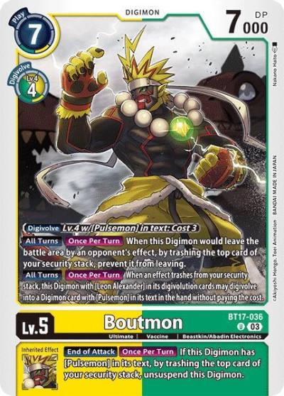 Boutmon BT17-036 U Secret Crisis Digimon card