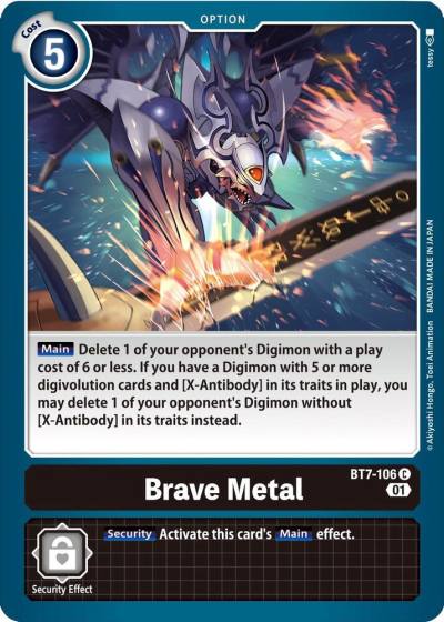 Brave Metal BT7-106 C Next Adventure Digimon card