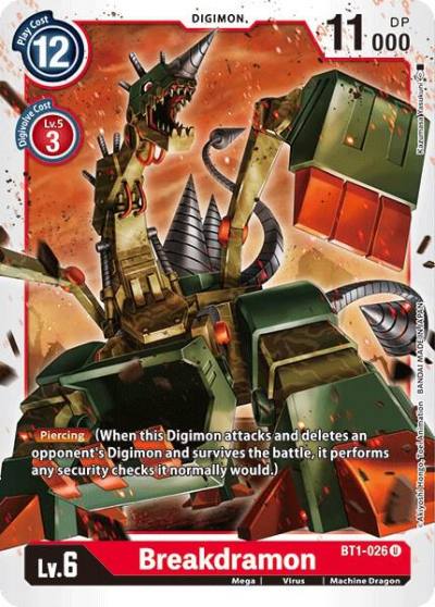 Breakdramon BT1-026 U Release Special Booster 1.0 Digimon card