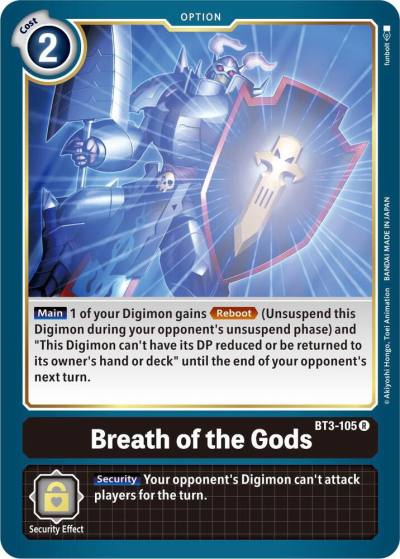 Breath of the Gods BT3-105 R Release Special Booster 1.5 Digimon card