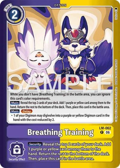 Breathing Training LM-062 P Limited Card Pack -Final Crest- Digimon card