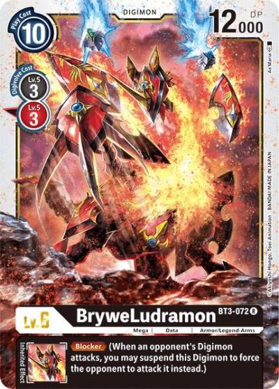 BryweLudramon BT3-072 R Release Special Booster 1.5 Digimon card