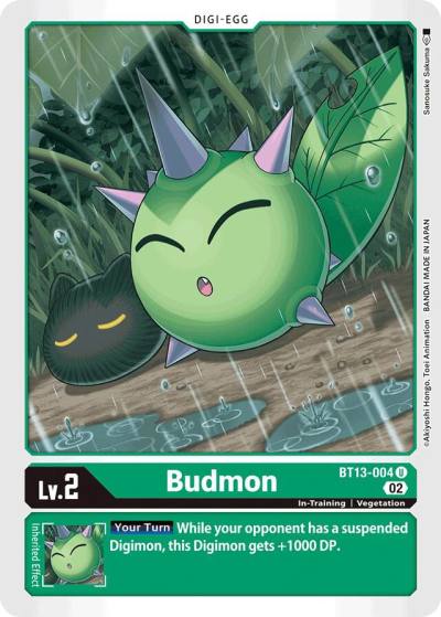 Budmon BT13-004 U Versus Royal Knights Digimon card