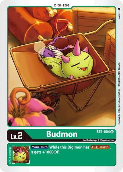 Budmon BT4-004 U Great Legend Digimon card