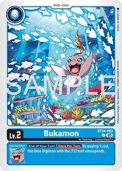 Bukamon BT24-002 C Time Stranger Digimon card