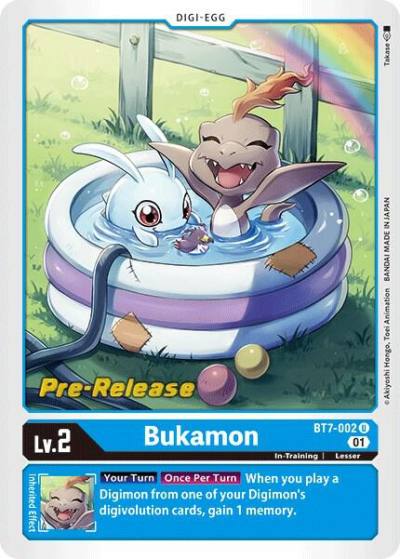 Bukamon BT7-002 U Next Adventure Pre-Release Cards Digimon card
