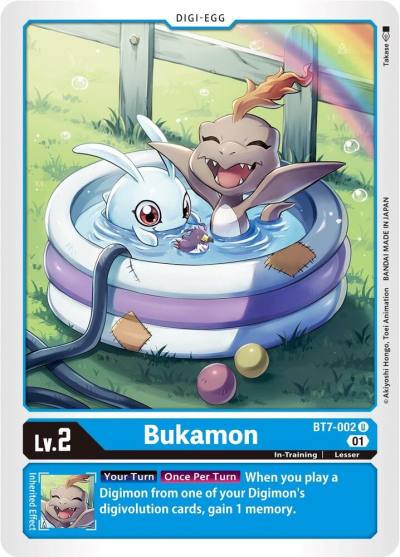 Bukamon BT7-002 U Next Adventure Digimon card
