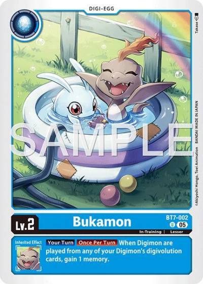 Bukamon Reprint BT7-002 U Advanced Booster Digimon Generation Digimon card