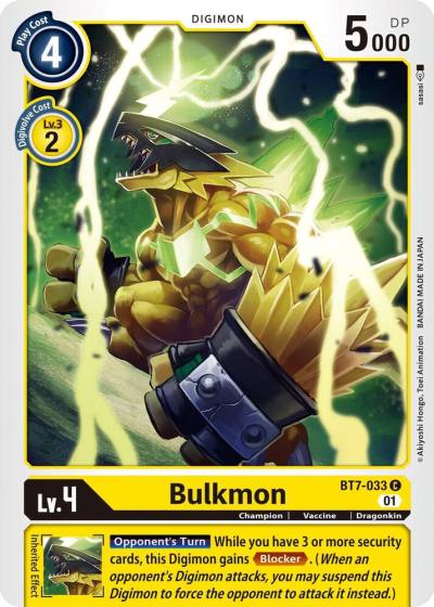 Bulkmon BT7-033 C Next Adventure Digimon card