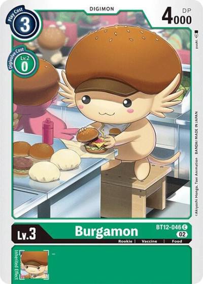 Burgamon BT12-046 C Across Time Digimon card