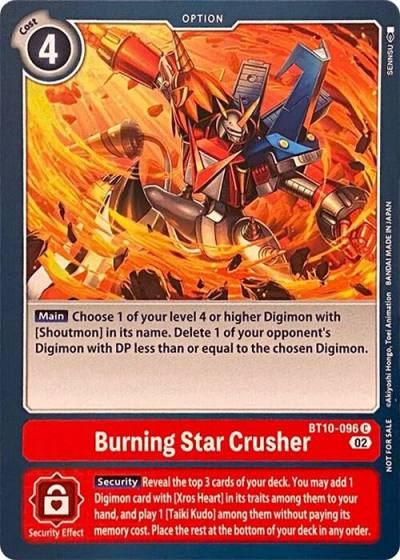 Burning Star Crusher BT10-096 C Revision Pack Cards Digimon card