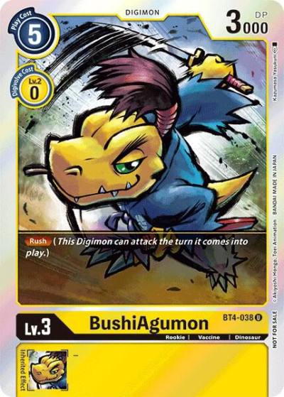 BushiAgumon Event Pack 2 BT4-038 U Great Legend Digimon card