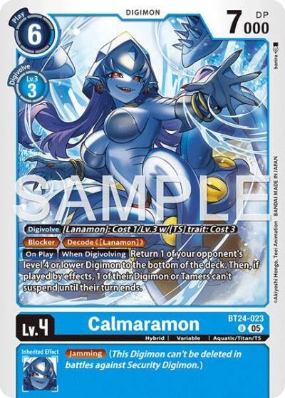 Calmaramon BT24-023 U Time Stranger Digimon card