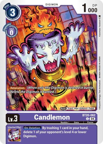 Candlemon BT20-062 C Release Special Booster 2.5 Digimon card
