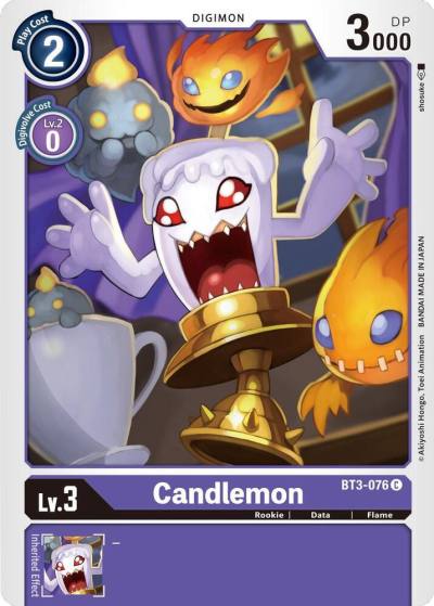 Candlemon BT3-076 C Release Special Booster 1.5 Digimon card