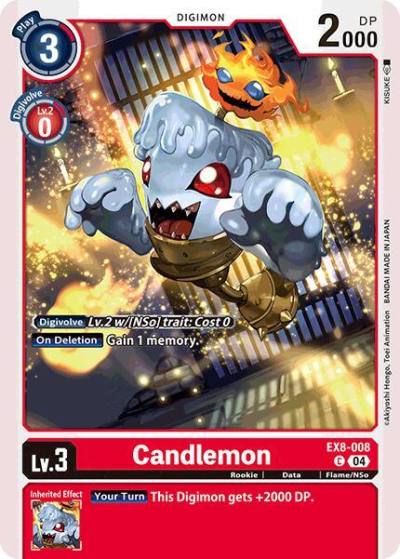 Candlemon EX8-008 C Chain of Liberation Digimon card