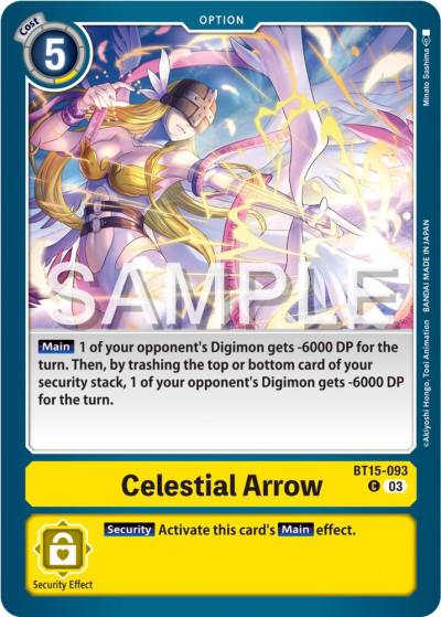 Celestial Arrow BT15-093 C Exceed Apocalypse Digimon card