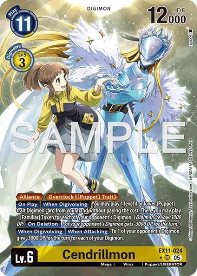 Cendrillmon Alternate Art EX11-024 SR Dawn of Liberator Digimon card