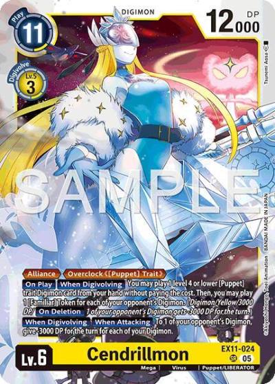 Cendrillmon EX11-024 SR Dawn of Liberator Digimon card