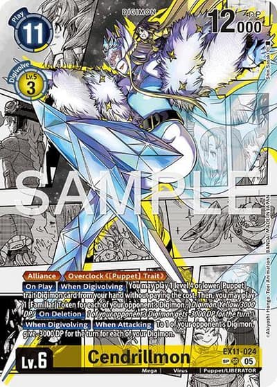 Cendrillmon (SP) EX11-024 SR Dawn of Liberator Digimon card