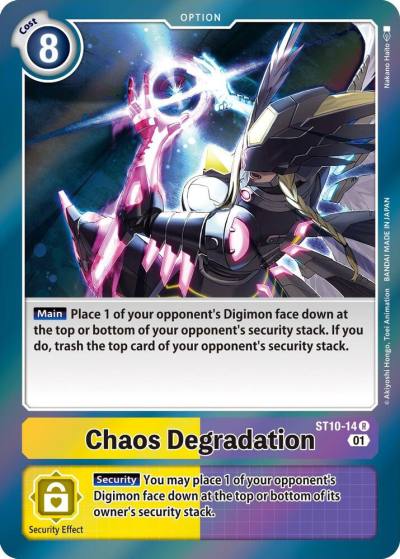 Chaos Degradation ST10-14 R Starter Deck 10: Parallel World Tactician Digimon card