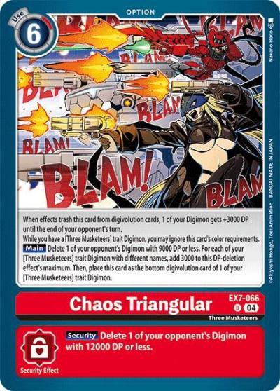 Chaos Triangular EX7-066 U Digimon LIBERATOR Digimon card