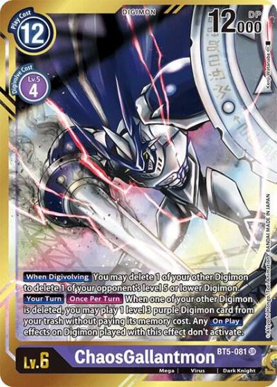 ChaosGallantmon Alternate Art Kenji Watanabe BT5-081 SR Battle of Omni Digimon card