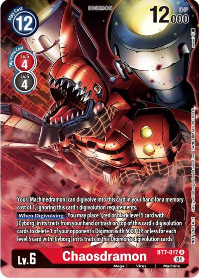 Chaosdramon Winner Pack Across Time BT7-017 R Next Adventure Digimon card