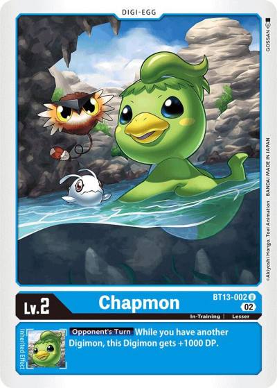 Chapmon BT13-002 U Versus Royal Knights Digimon card