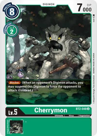 Cherrymon BT2-048 U Release Special Booster 1.0 Digimon card