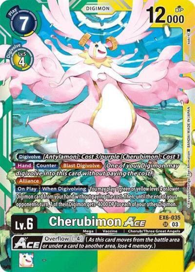 Cherubimon ACE EX6-035 SR Infernal Ascension Digimon card
