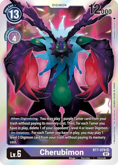 Cherubimon BT7-079 SR Next Adventure Digimon card
