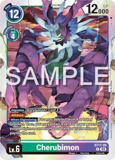 Cherubimon ST17-09 R Starter Deck 17: Double Typhoon Advanced Deck Set Digimon card