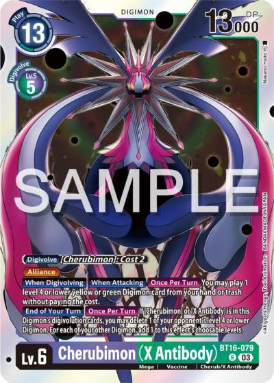 Cherubimon X Antibody BT16-079 R Beginning Observer Digimon card