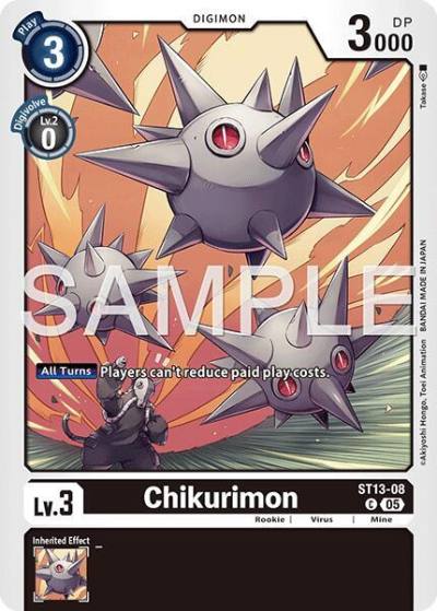 Chikurimon Reprint ST13-08 C Advanced Booster Digimon Generation Digimon card