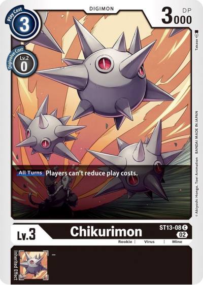 Chikurimon ST13-08 C Starter Deck 13: Ragnaloardmon Digimon card