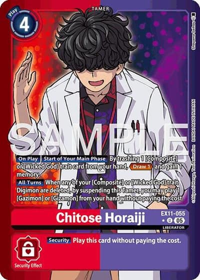 Chitose Horaiji (Limited Foil) EX11-055 U Dawn of Liberator Digimon card