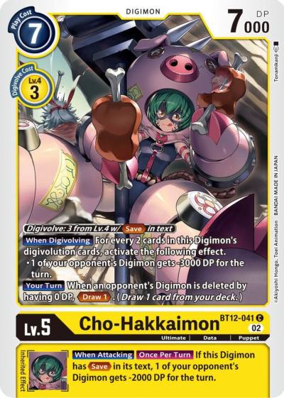Cho Hakkaimon BT12-041 C Across Time Digimon card