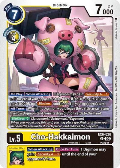Cho Hakkaimon EX6-026 U Infernal Ascension Digimon card